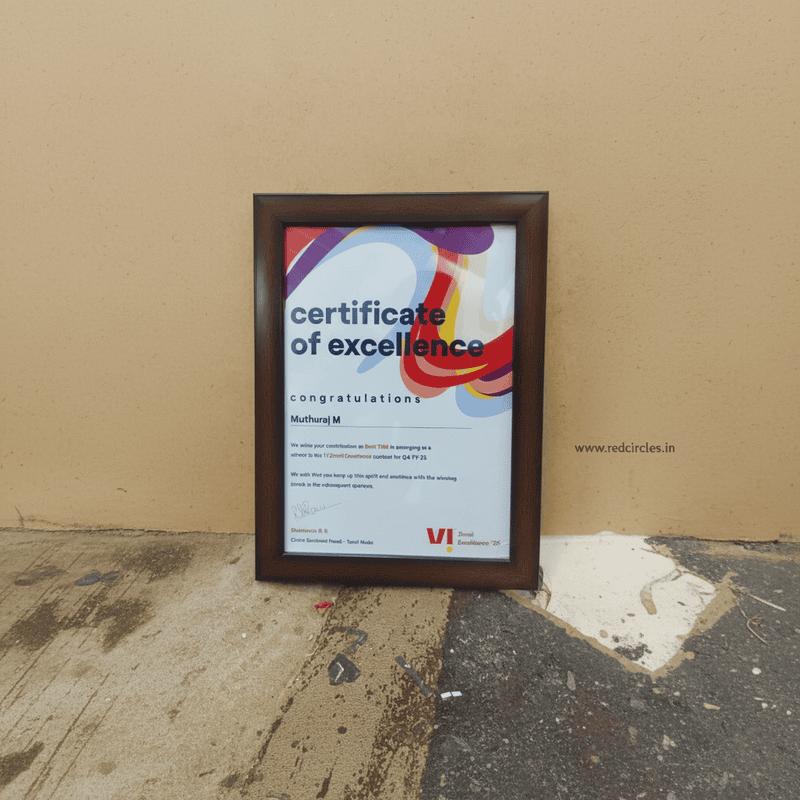Certificate - Wooden Finish