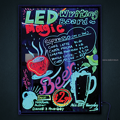 LED Glittering Writing Board