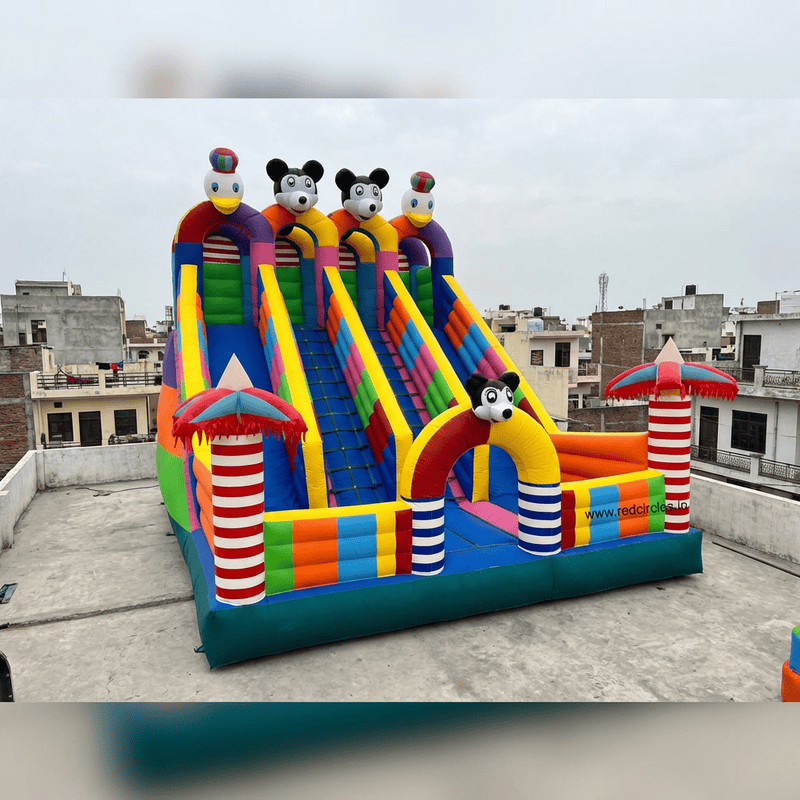 BIG INFLATABLE SLIDING & JUMPING CASTLE