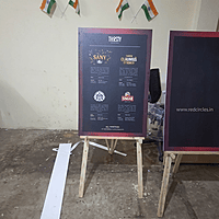 Wooden Easel Stand with Foam Board