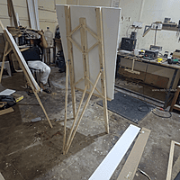 Wooden Easel Stand with Foam Board