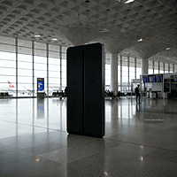 Airport digital display standing unit