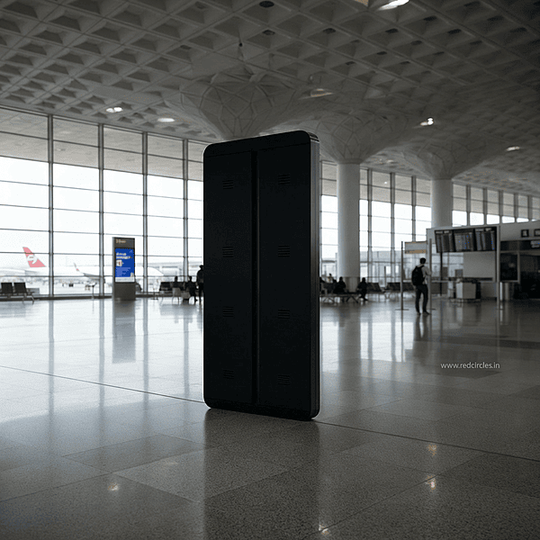 Airport digital display standing unit