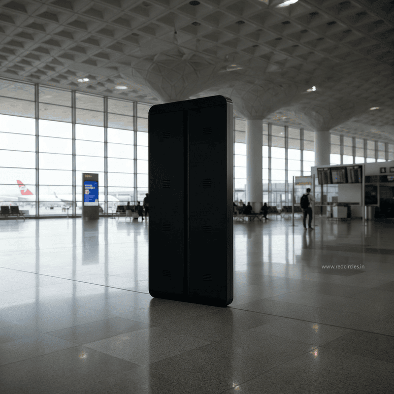 Airport digital display standing unit