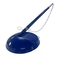 Blue Reception Desk Pen with 12 Blue Medium Point Ballpoint Pen Refills
