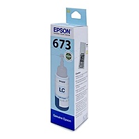 Epson T6735 Light Cyan Ink Bottle – Original Inkjet Refill for L800/L805/L810/L850/L1800