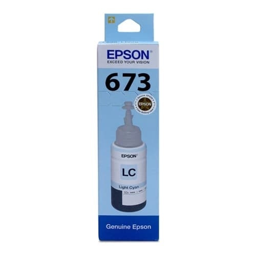Epson T6735 Light Cyan Ink Bottle – Original Inkjet Refill for L800/L805/L810/L850/L1800