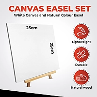 25x25cm Canvas Easel Set