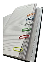 Pack of 100 Assorted Coloured 28mm Paper Clips in Hang Pack
