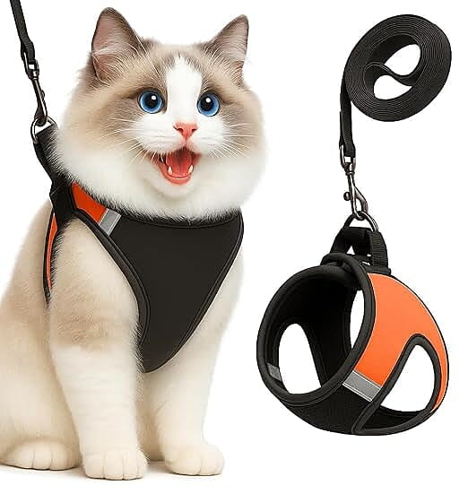 Cat Vest Harness & Leash Set (Velcro)-Large Cat Vest Harness & Leash Set (Velcro)-Large