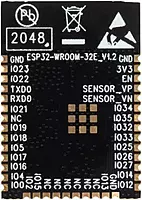 Back view of ESP32 ESP-WROOM-32 board Back view of ESP32 ESP-WROOM-32 board