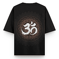 Eternal Om Oversized Black Cotton T-Shirt