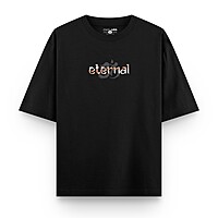 Eternal Om Oversized Black Cotton T-Shirt