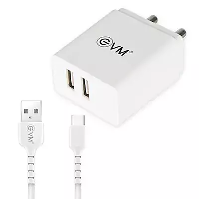 WALL CHARGER EVM DUAL USB WITH TYPE-C CH-04