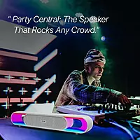 EVM EnBar Glow Bluetooth Speaker 16W RMS – Bluetooth 5.3 | 15H Playtime | Soundbar Design