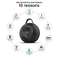 EVM EnLumina Bluetooth Speaker 12W RMS – Bluetooth 5.3 | 12H Playtime | Portable Audio