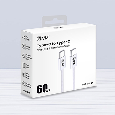 CABLE EVM TYPE-C TO TYPE-C 60W CC-05