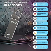 EVM Enstore 128GB USB 2.0 Pen Drive – High Capacity Storage | 10 Years Warranty