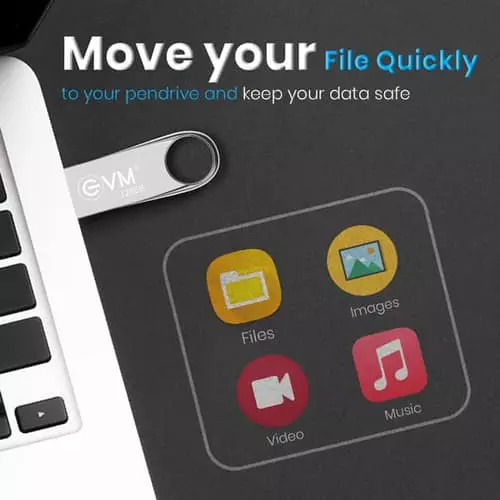 EVM EnVault 128GB USB 2.0 Pen Drive – High Capacity Storage | 10 Years Warranty