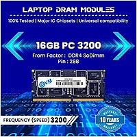EVM 16GB DDR4 3200MHz CL19 Laptop RAM – SO-DIMM | 10 Years Warranty
