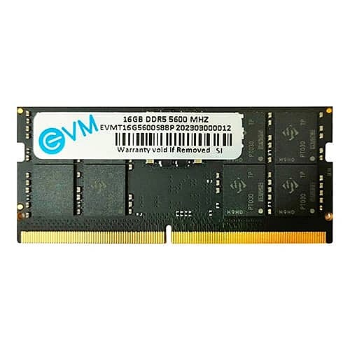 EVM 16GB DDR5 5600MHz CL19 Laptop RAM – SO-DIMM | 10 Years Warranty
