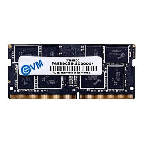 EVM 8GB DDR5 5600MHz CL19 Laptop RAM – SO-DIMM | 10 Years Warranty