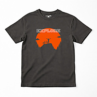 EXPLORE Premium Cotton Round Neck Printed Casual Tee