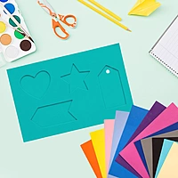 Pack of 10 A4 Light Blue Coloured EVA Foam Sheets