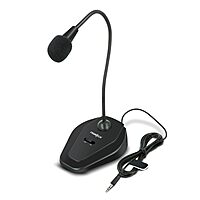 FRONTECH Flexible 3.5mm Jack Microphone for PC Desktop