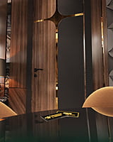 Luxurious 2.5D HDHMR Door with Deco Paint Finish