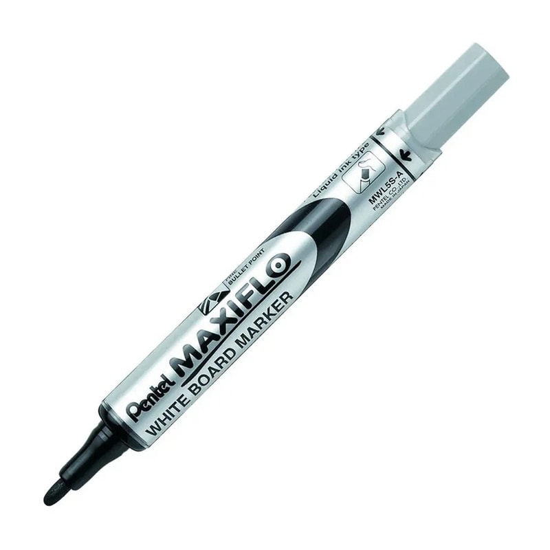 PENTEL MWL5S-A MAXIFLOW WHITEBOARD MARKER BULLET FINE BLACK PENTEL MWL5S-A MAXIFLOW WHITEBOARD MARKER BULLET FINE BLACK