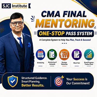 CMA Final Mentoring Program By SJC Institute CMA Final Mentoring Program By SJC Institute