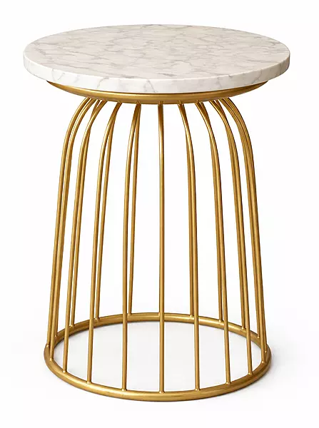 Brom Marble Top Sofa Peg Table