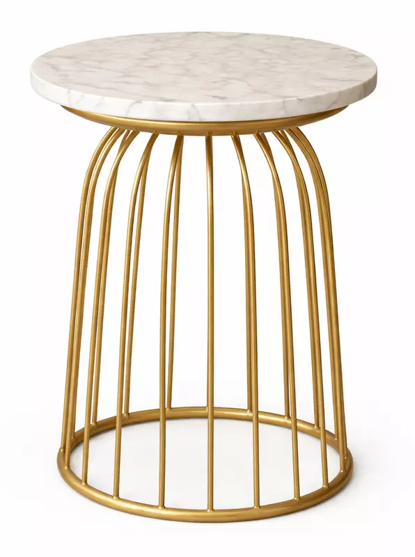 Brom Marble Top Sofa Peg Table