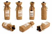Jute Bottle Gift Pouch