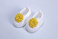 Dahlia Sunshine Baby Booty - White and Yellow