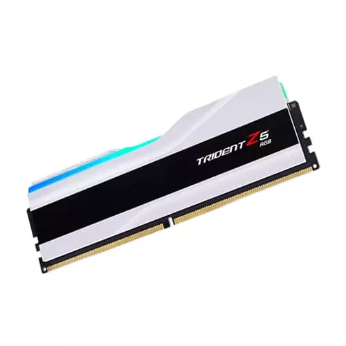 G.Skill Trident Z5 RGB White 32GB DDR5 6000MHz CL36 Desktop RAM – UDIMM | RGB Lighting