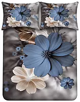 White Rose 7D Digital Print Bedsheet Soft, Stylish & Premium Quality Bed Sheet King-225 x 250 CM)