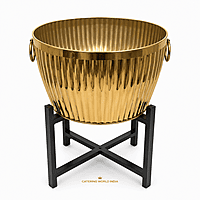 ROUND DUSTBIN GOLD LINING