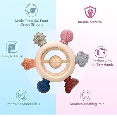 Tutu Silicone Ring Teether Tutu Silicone Ring Teether