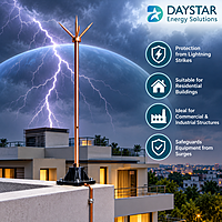 GroundX Copper Bonded Lightning Arrester Type 2(Multi Spike)