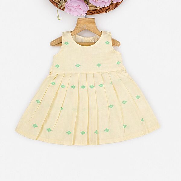 Buttercream Mint Sleeveless Cotton Frock