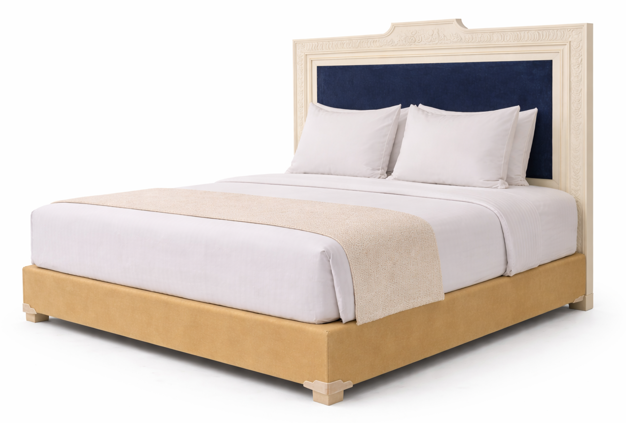 Emerald Carving Hotel King Size Bed