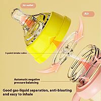 Infant Feeding Bottle with Dual Handles - 180ml Infant Feeding Bottle with Dual Handles - 180ml