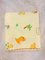 2-Layer Muslin Baby Blanket – 85x85 cm - Red Blossom Comforter