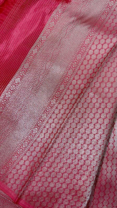 Viscose dola silk with sona rupa work