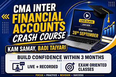 CMA Inter Financial Accounting Crash Course By Prof. Suraj Kr. Gupta for Dec 26