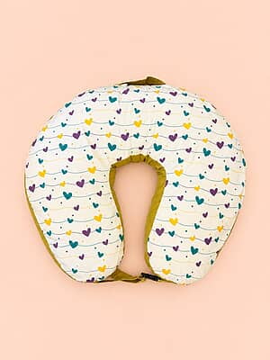 Breastfeeding & Nursing Pillow for New Moms - Heart Strings Breastfeeding & Nursing Pillow for New Moms - Heart Strings
