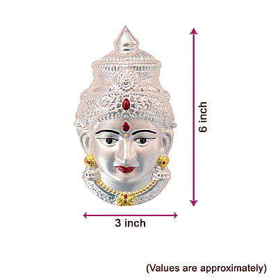 Silver Varalakshmi Face