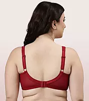 Enamor Hidden X-Frame and Smoothening Full Support Everyday Bra - Jiggle control, Non Padded, Wirefree, Full Coverage - FB12